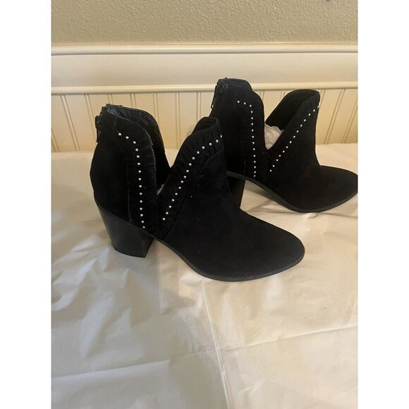 Report  Studded Sandy Heeled Ankle Booties Size 8 - Picture 1 of 12